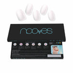 Gel Nail Strips Nooves Láminas De Uñas De Gel White pearl 20 Pieces skincare packaging