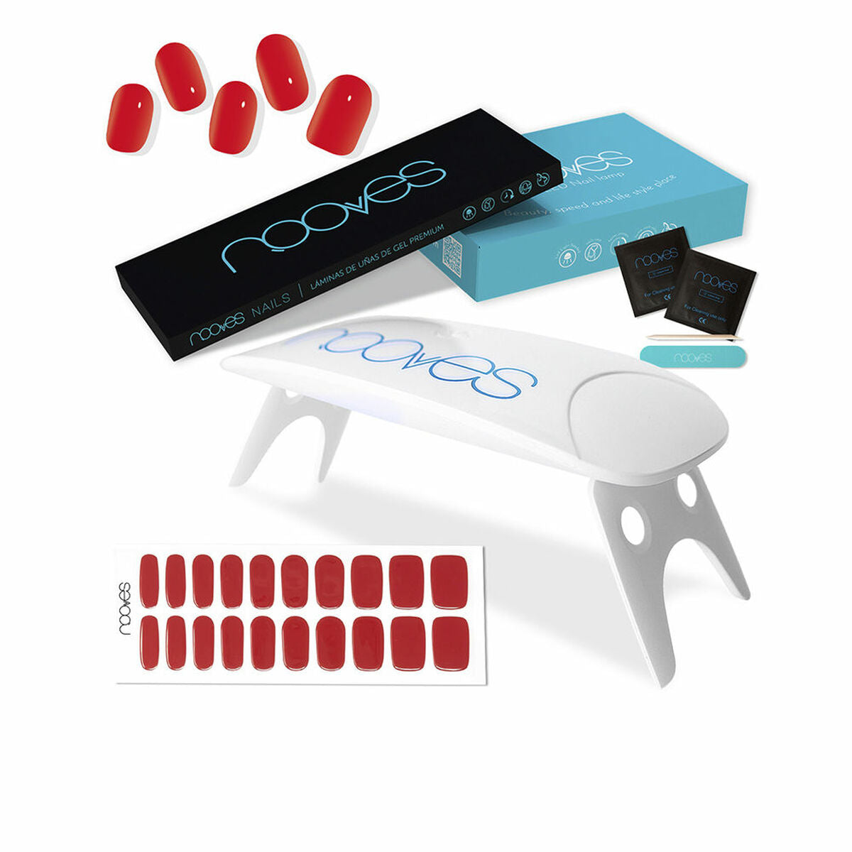 Manicure Set Nooves Premium Gel Nail Strips 5 Pieces skincare packaging