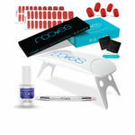 Manicure Set Nooves Premium Red Gel Nail Strips 8 Pieces skincare packaging