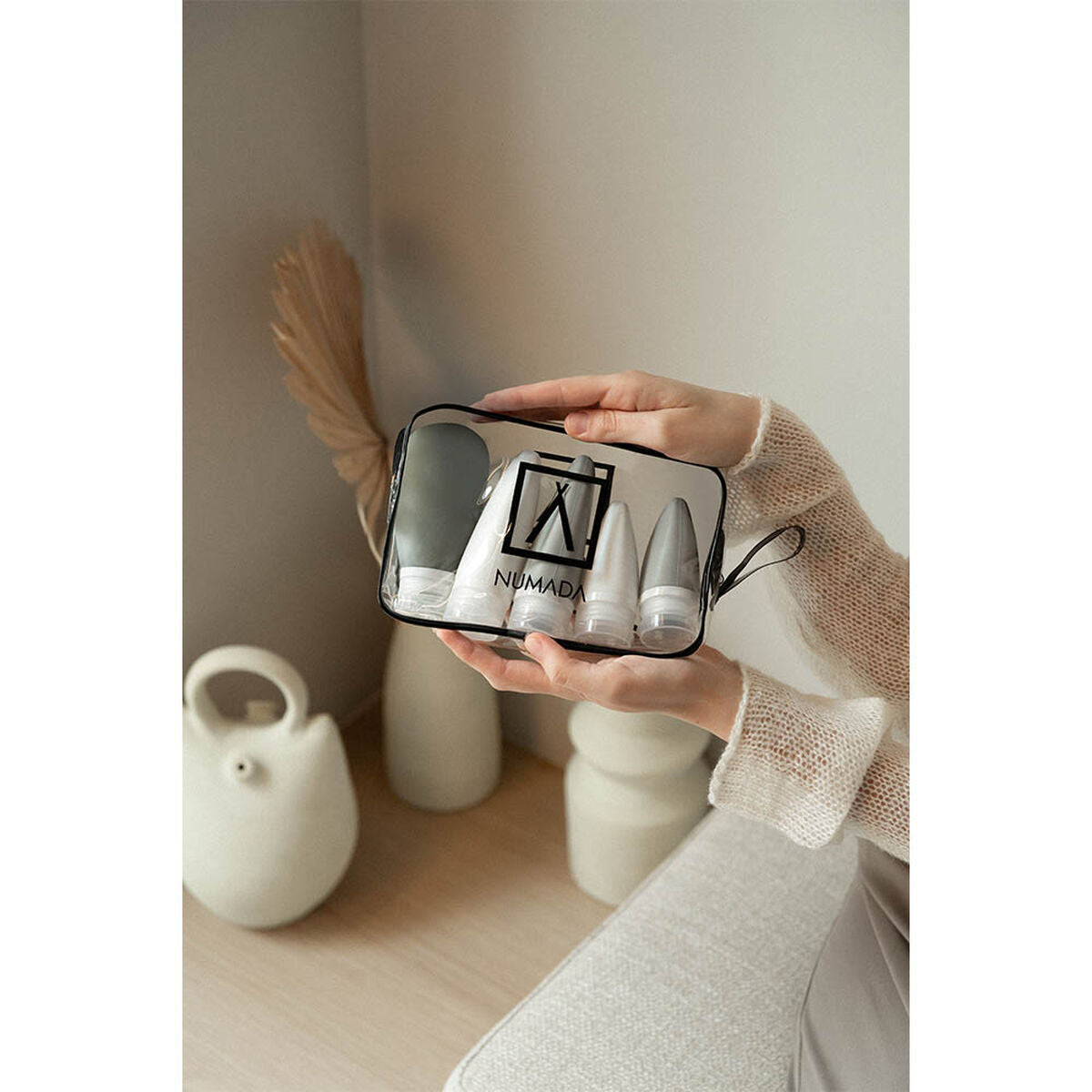 Travel Vanity Case Numada Transparent PVC Silicone 20 x 6,5 x 13,5 cm product packaging
