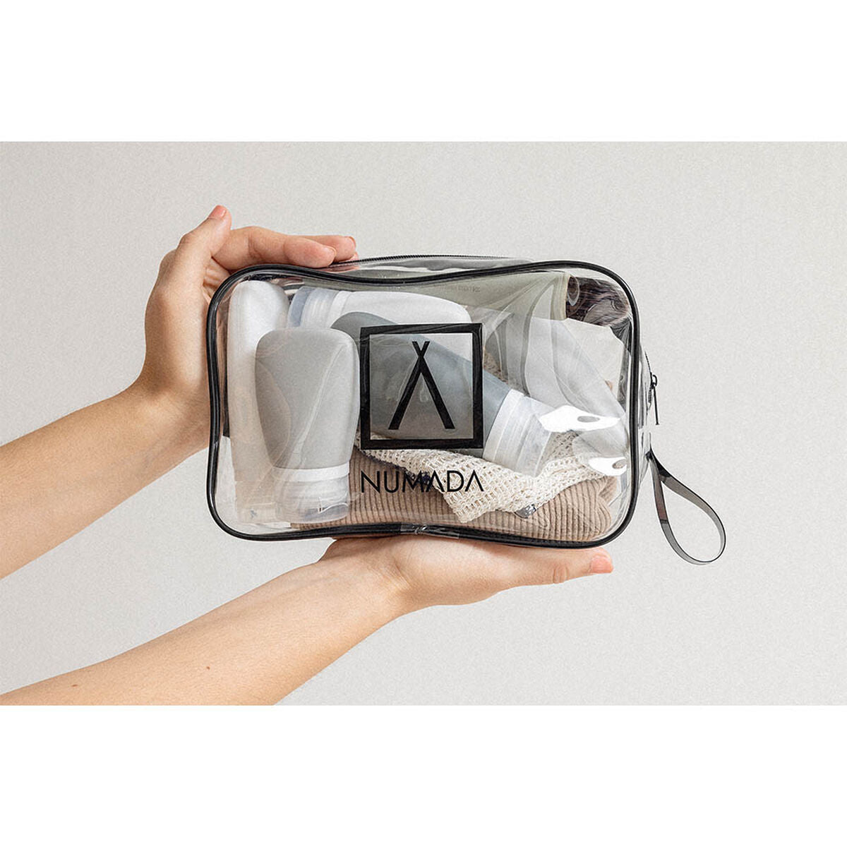 Travel Vanity Case Numada Transparent PVC Silicone 20 x 6,5 x 13,5 cm product packaging