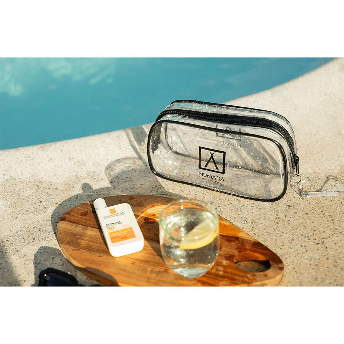 Travel Vanity Case Numada Transparent PVC 23 x 11,5 x 6,5 cm product packaging