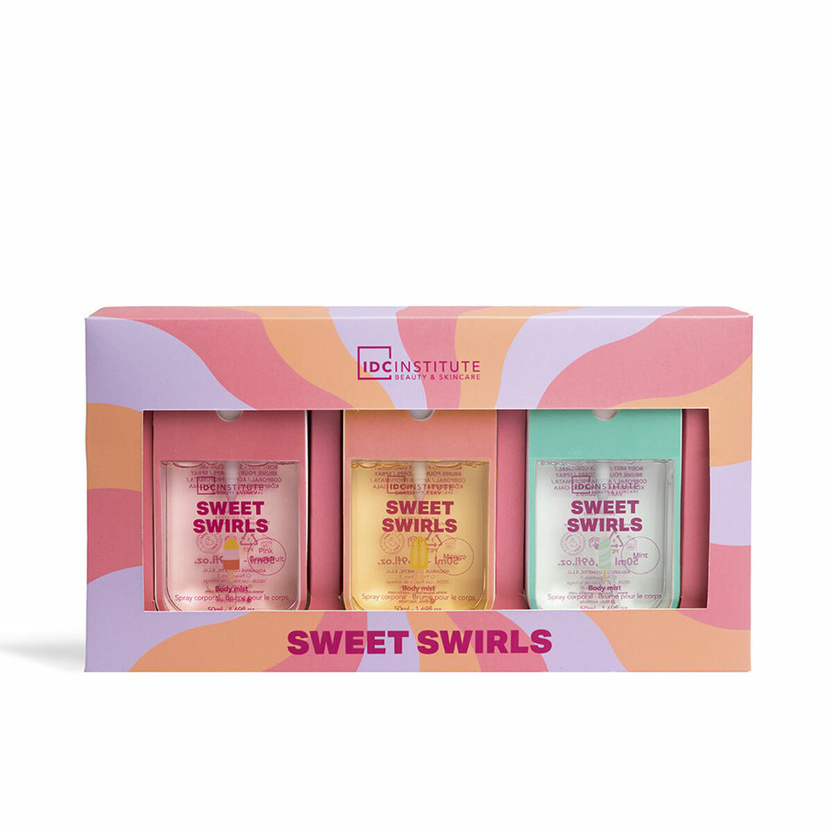 Women's Perfume Set IDC Institute SWEET SWIRLS 3 Pieces product packaging