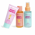 Cosmetics Set IDC Institute SWEET SWIRLS 4 Pieces for Women product packaging