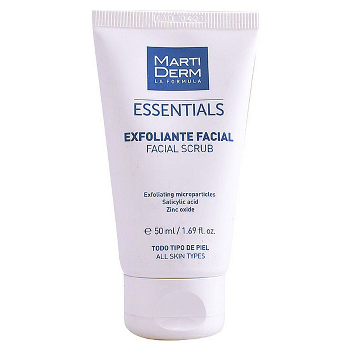 Facial Exfoliator Martiderm Face Scrub 50 ml for Women product packaging