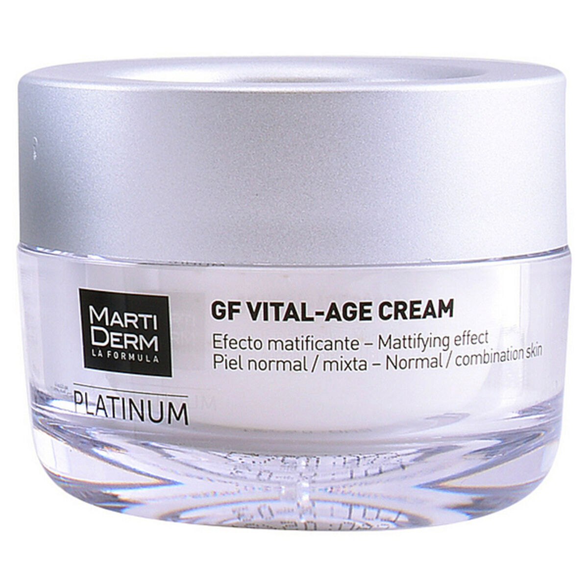 Moisturising Day Cream Martiderm Platinum Gf Vital Age 50 ml for Women skincare packaging