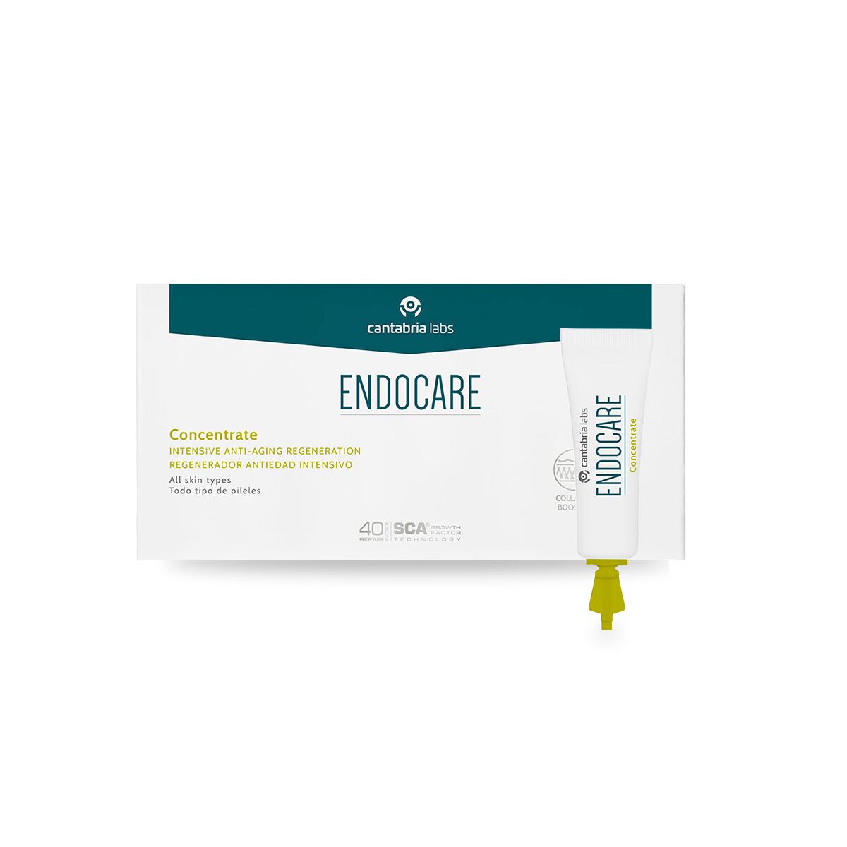 Facial Care Endocare 7 x 1 ml Ampoules Anti-ageing product packaging