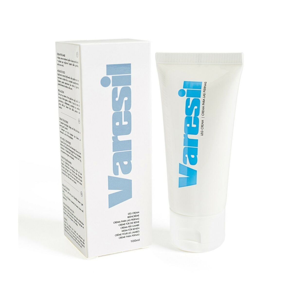 Care Cream for Varicose Veins 500 Cosmetics Varesil 100 ml skincare packaging