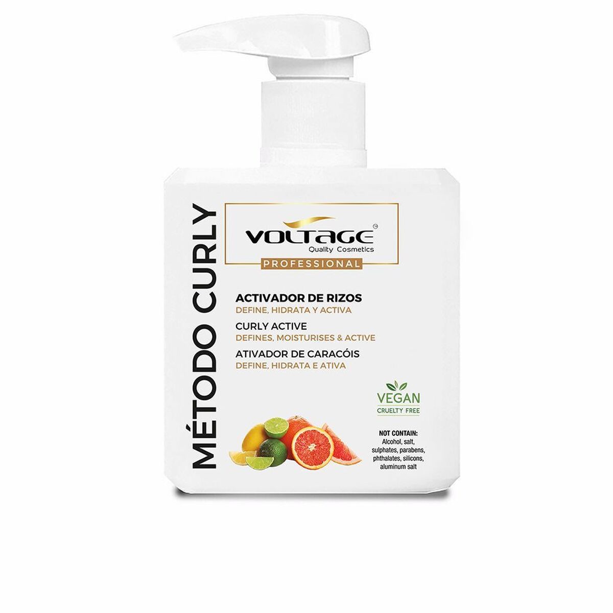 Curl Defining Cream Voltage Activador Rizos 500 ml skincare packaging