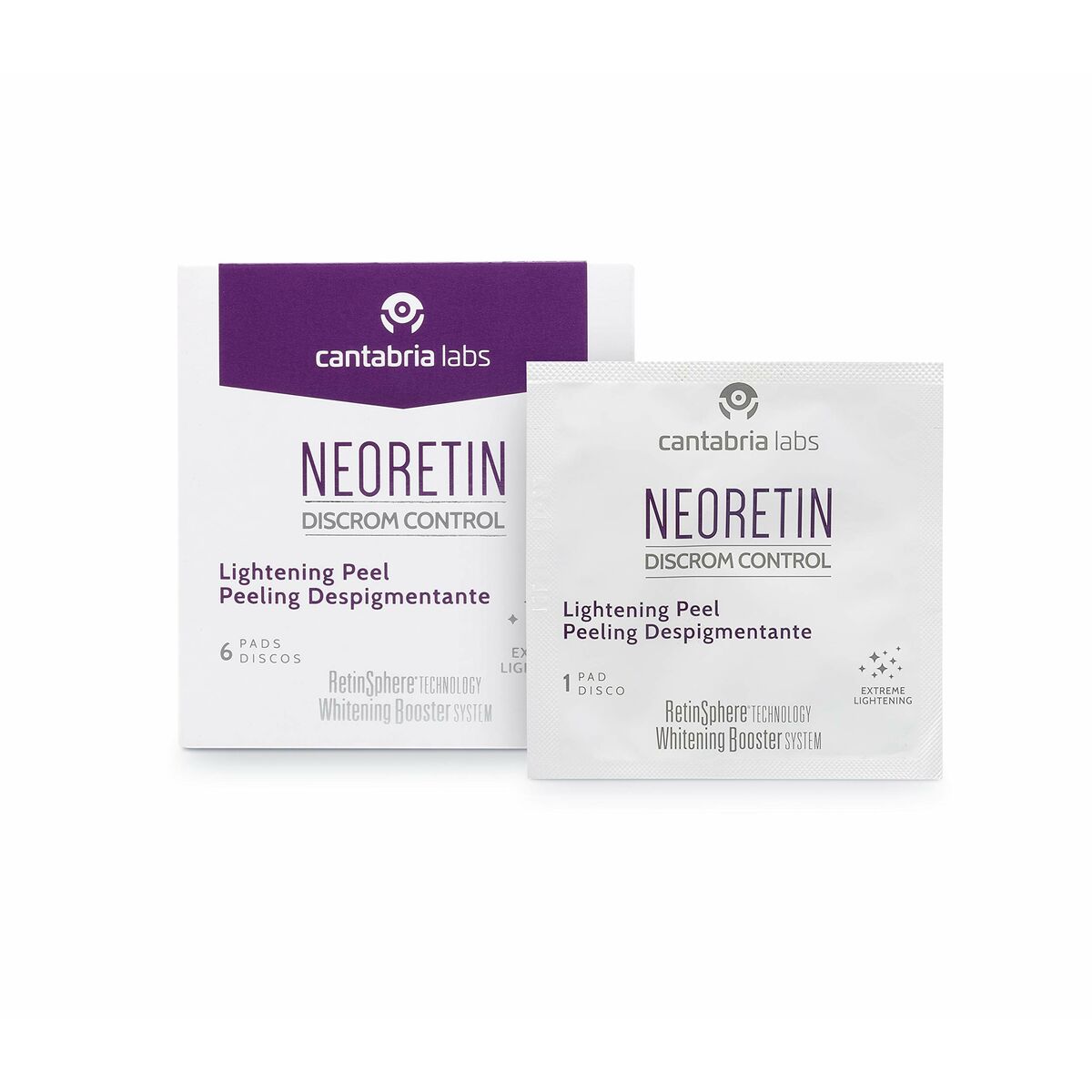 Facial Exfoliator Neoretin Neoretin Discrom Control 6 Units for Women product packaging