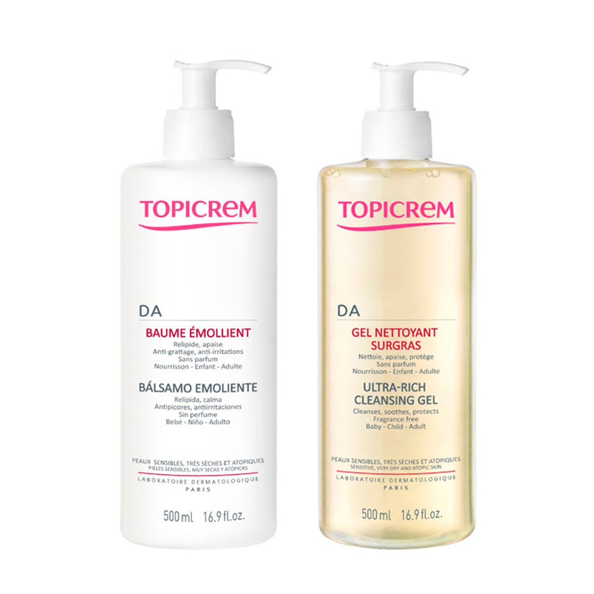 Cosmetic Set Topicrem DA TOPICREM 2 Pieces product packaging