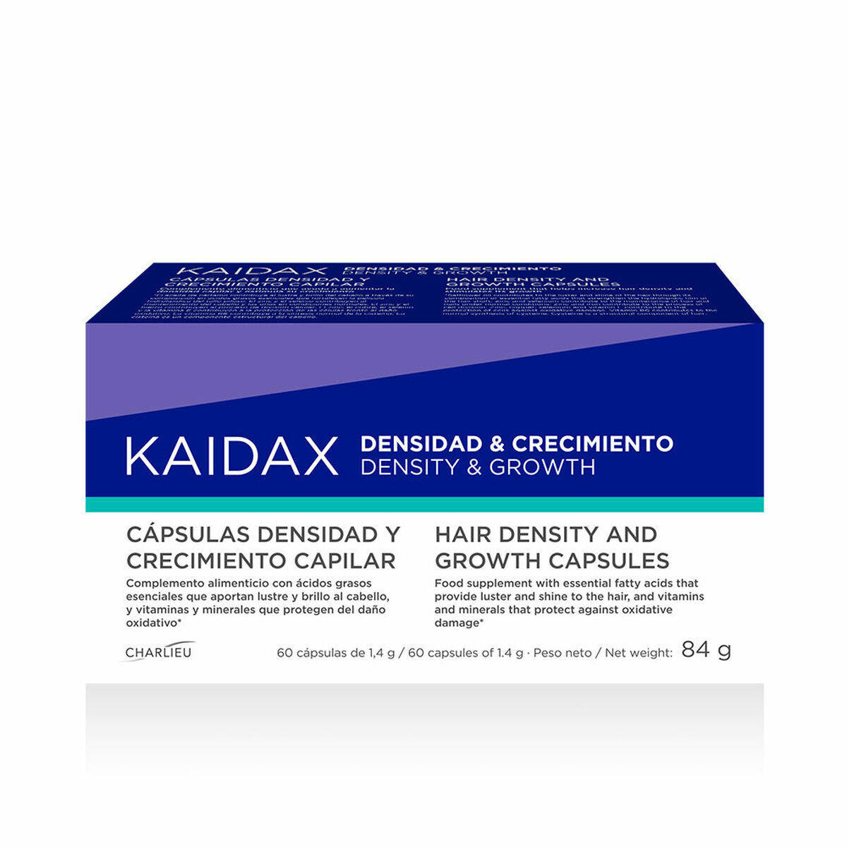 Hair Loss Food Supplement Topicrem Kaidax (60 Units) product packaging