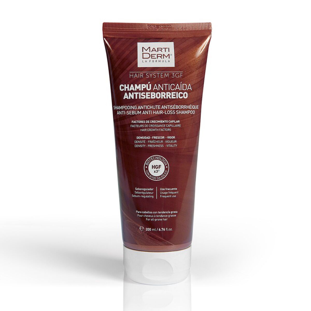 Shampoo Martiderm HAIR SYSTEM 200 ml for Women shampoo bottle