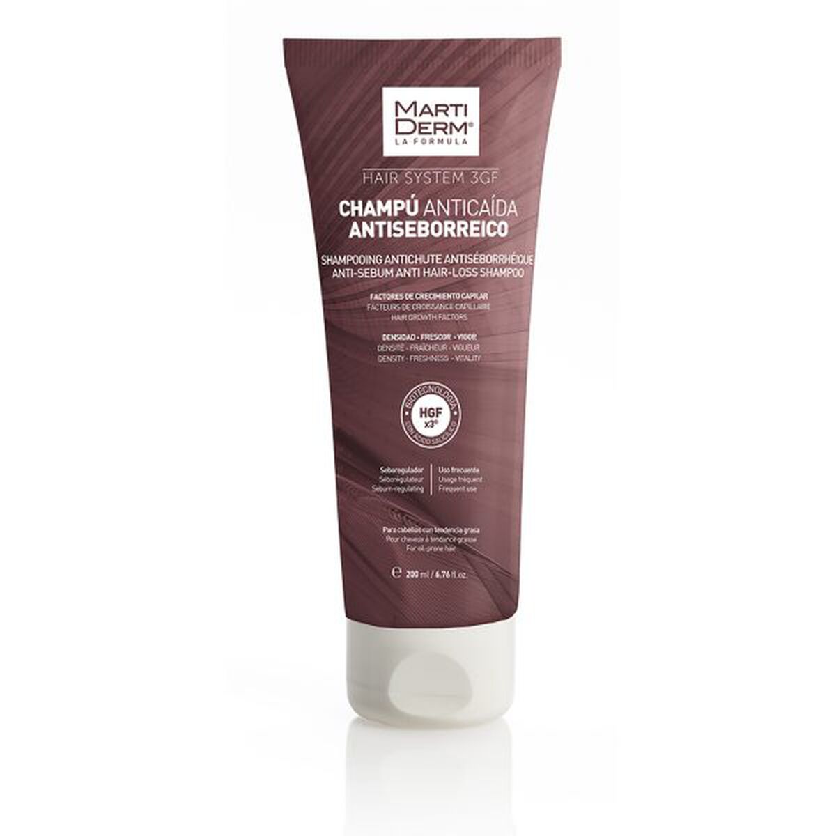 Shampoo Martiderm HAIR SYSTEM 200 ml for Women shampoo bottle