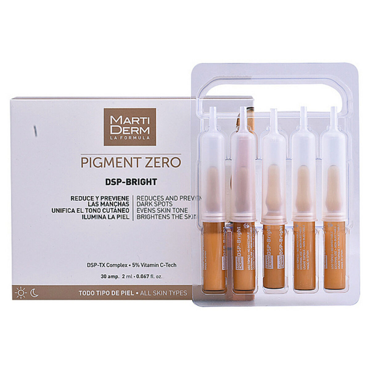 Intensive Anti-Brown Spot Concentrate Pigment Zero Martiderm 1472- (2 ml) 2 ml for Women product packaging
