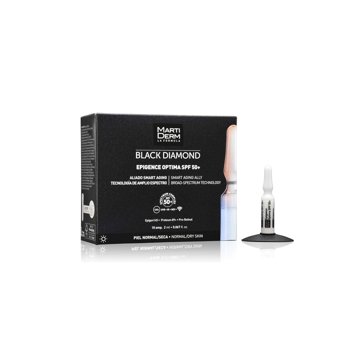 Day Cream Martiderm BLACK DIAMOND Spf 50 2 ml skincare packaging