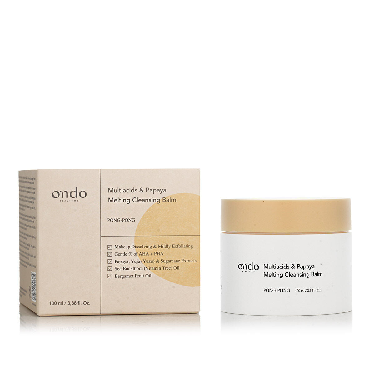 Cleansing Cream Ondo Beauty 36.5 MULTIACIDS & PAPAYA for Women skincare packaging