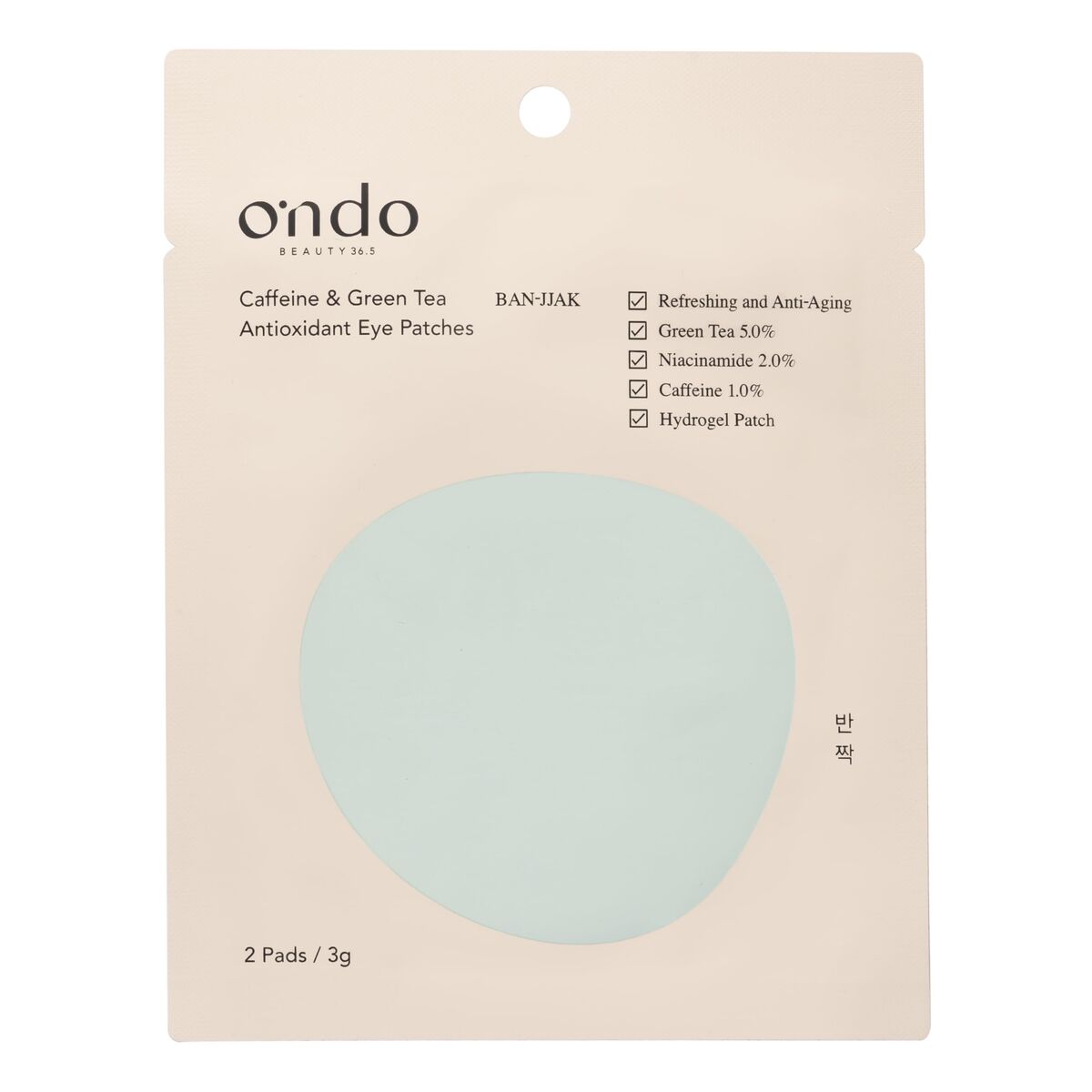 Eye Contour Ondo Beauty 36.5 CAFFEINE & GREEN TEA for Women product packaging