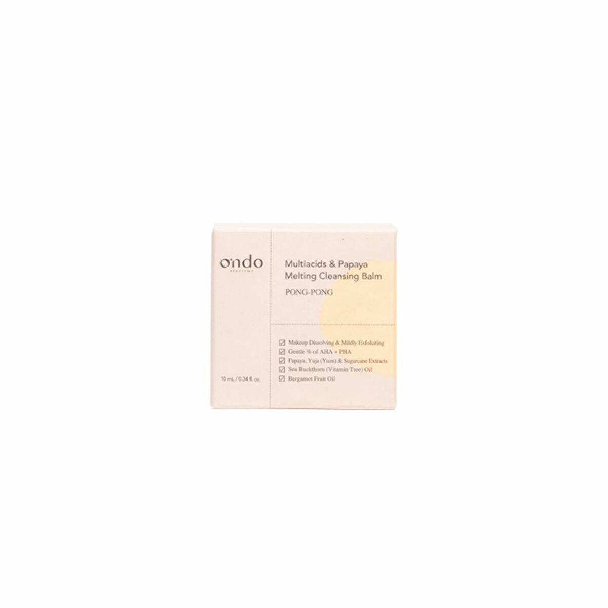 Moisturising Balm Ondo Beauty 36.5 MULTIACIDS & PAPAYA 10 ml skincare packaging
