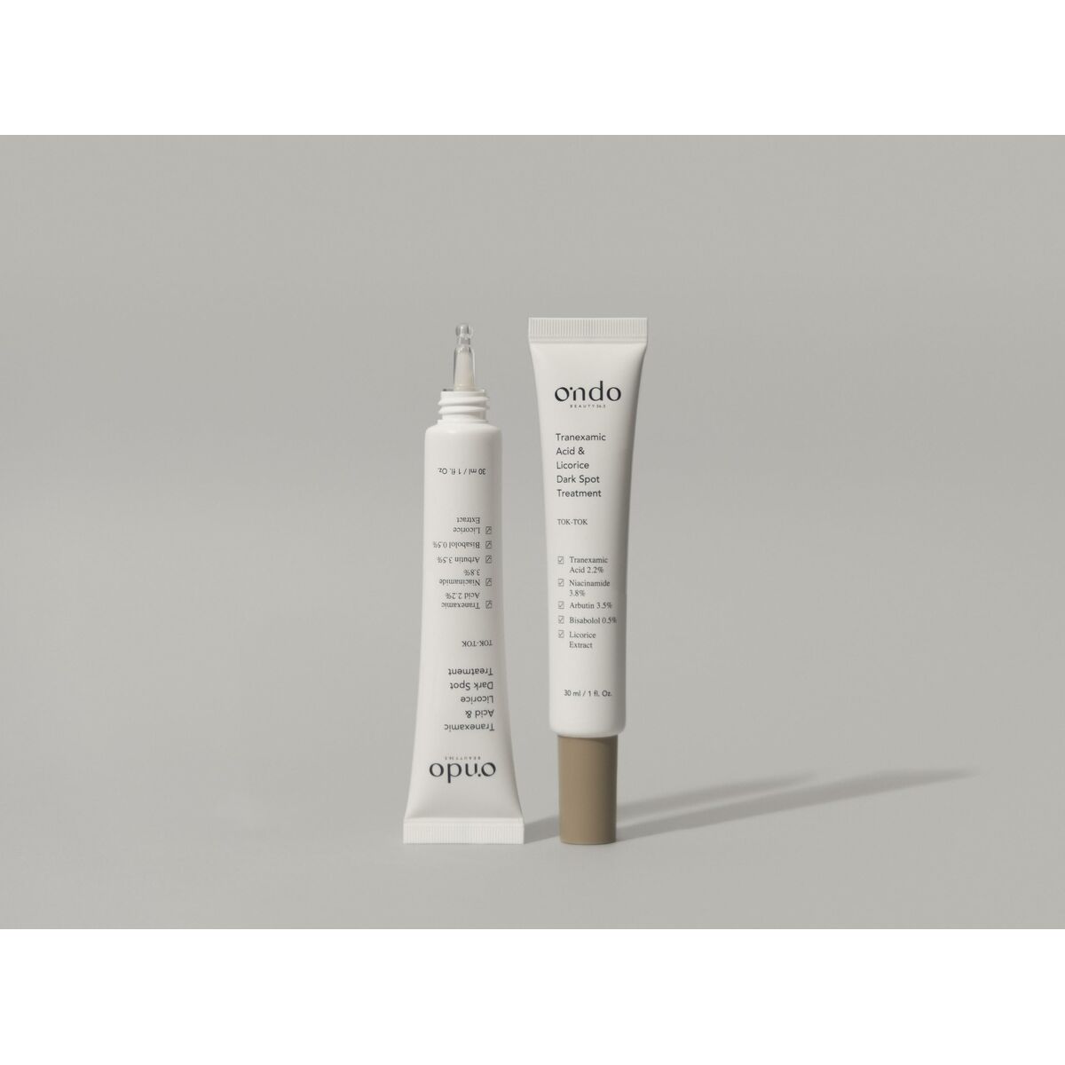 Anti-Brown Spot Care Ondo Beauty 36.5 TRANEXAMIC ACID & LICORICE DARK 30 ml product packaging