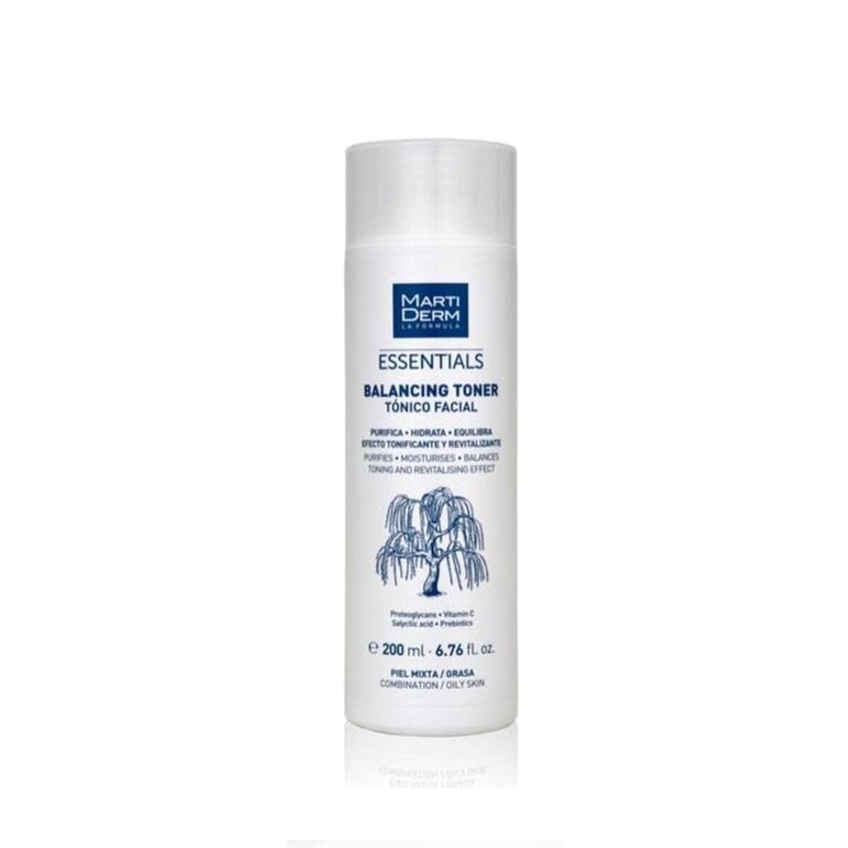 Facial Toner Martiderm ESSENTIALS 200 ml skincare packaging