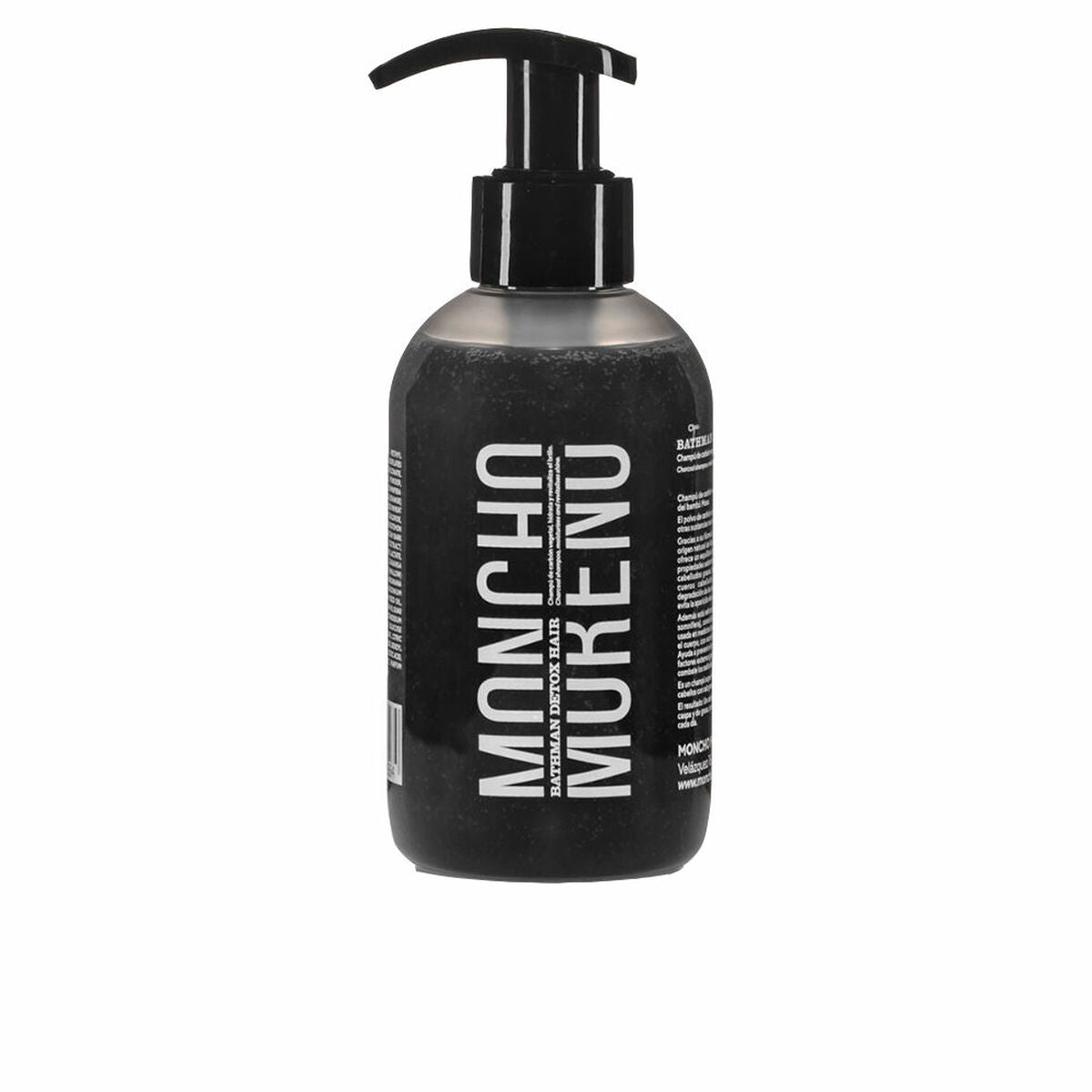 Shampoo Moncho Moreno Bathman Detox Hair 250 ml Active charcoal shampoo bottle