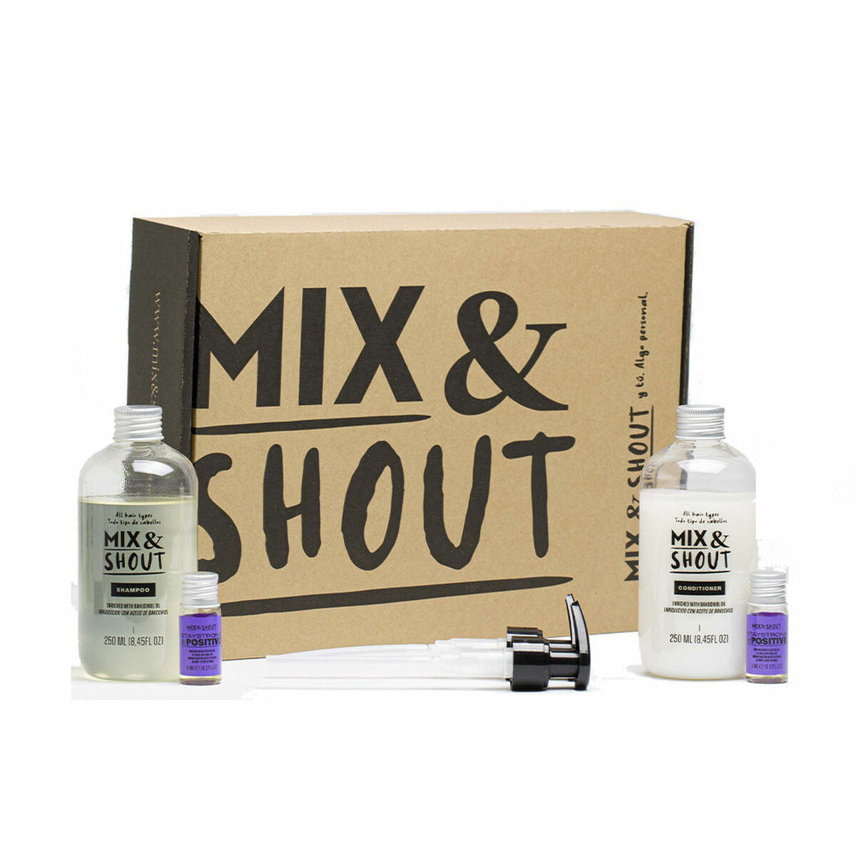 Shampoo Mix & Shout Rutina Equilibrante Lote 4 Pieces Balancing shampoo bottle