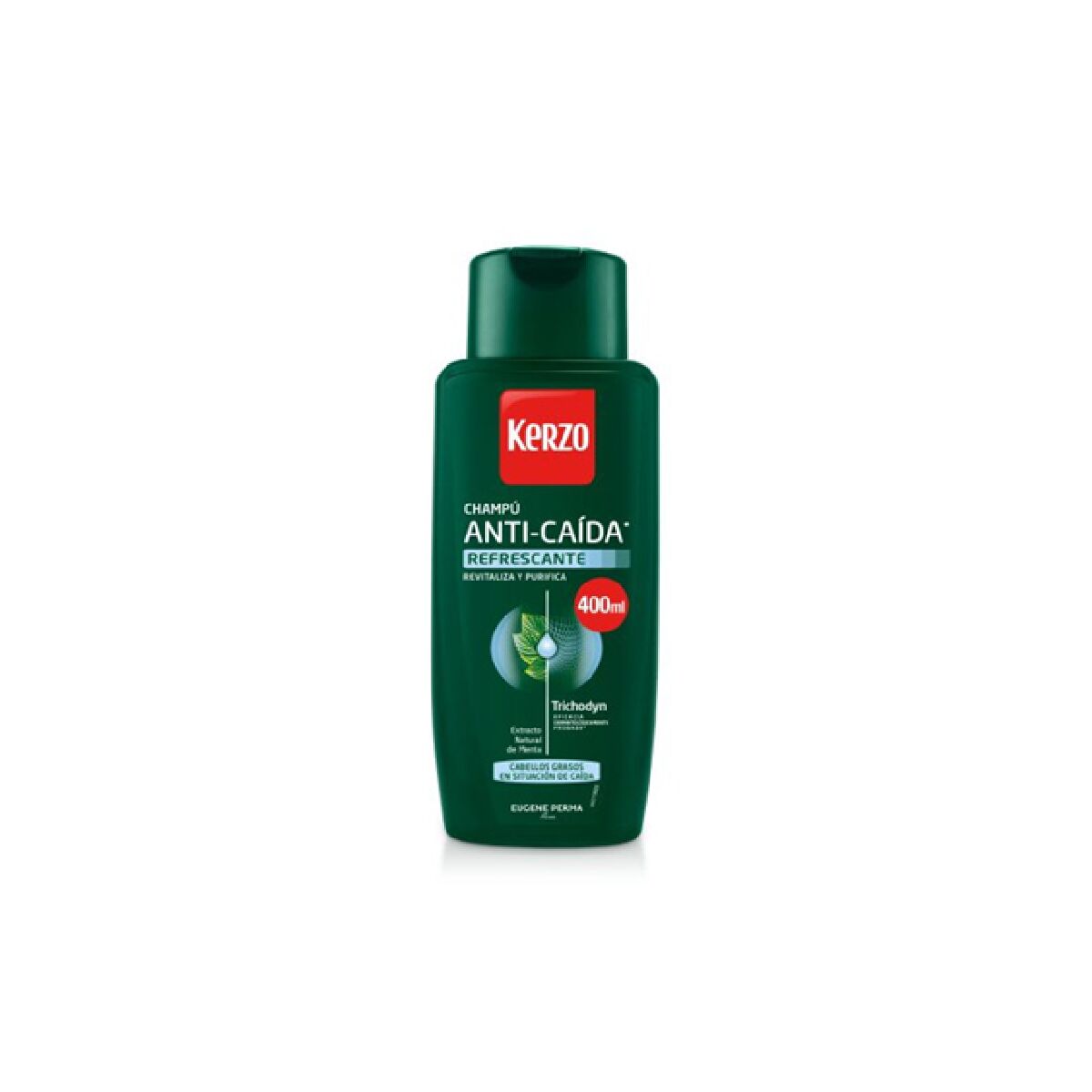 Anti-Hair Loss Shampoo Kerzo 400 ml Refreshing shampoo bottle