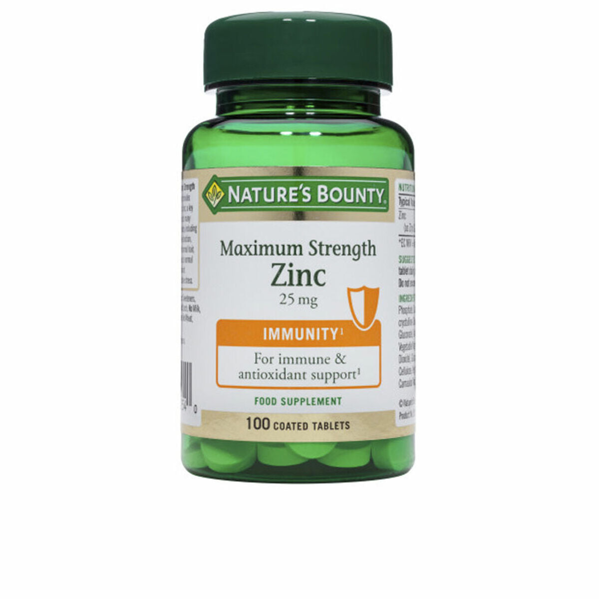 Anti-Brown Spot Care Nature's Bounty Zinc (100 Units) product packaging