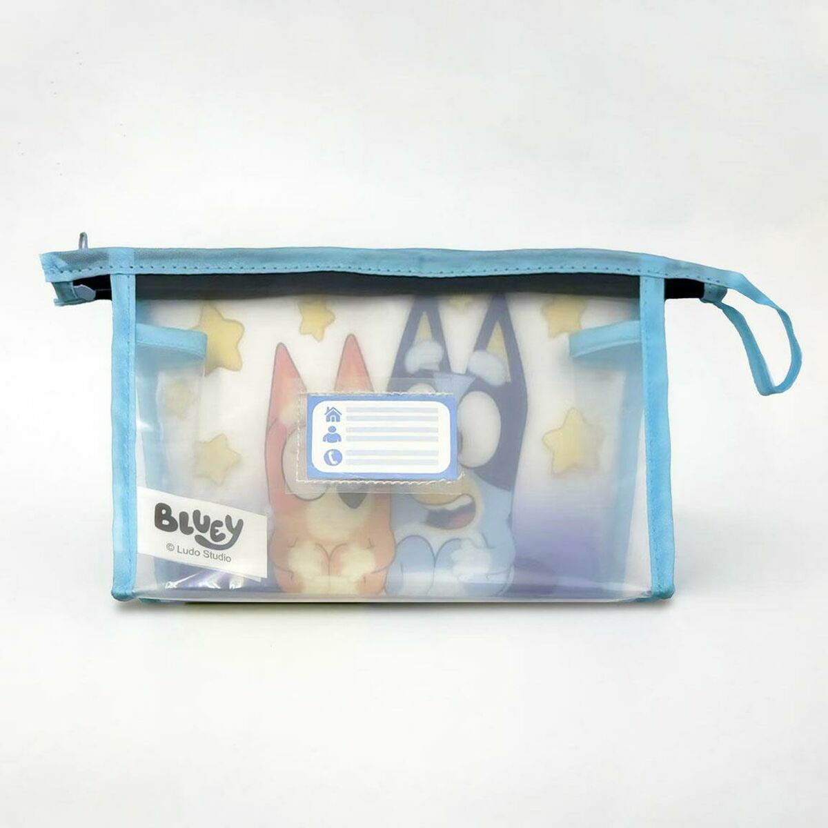 Toilet Bag with Accessories Bluey Blue 23 x 15 x 8 cm 3 Pieces product packaging