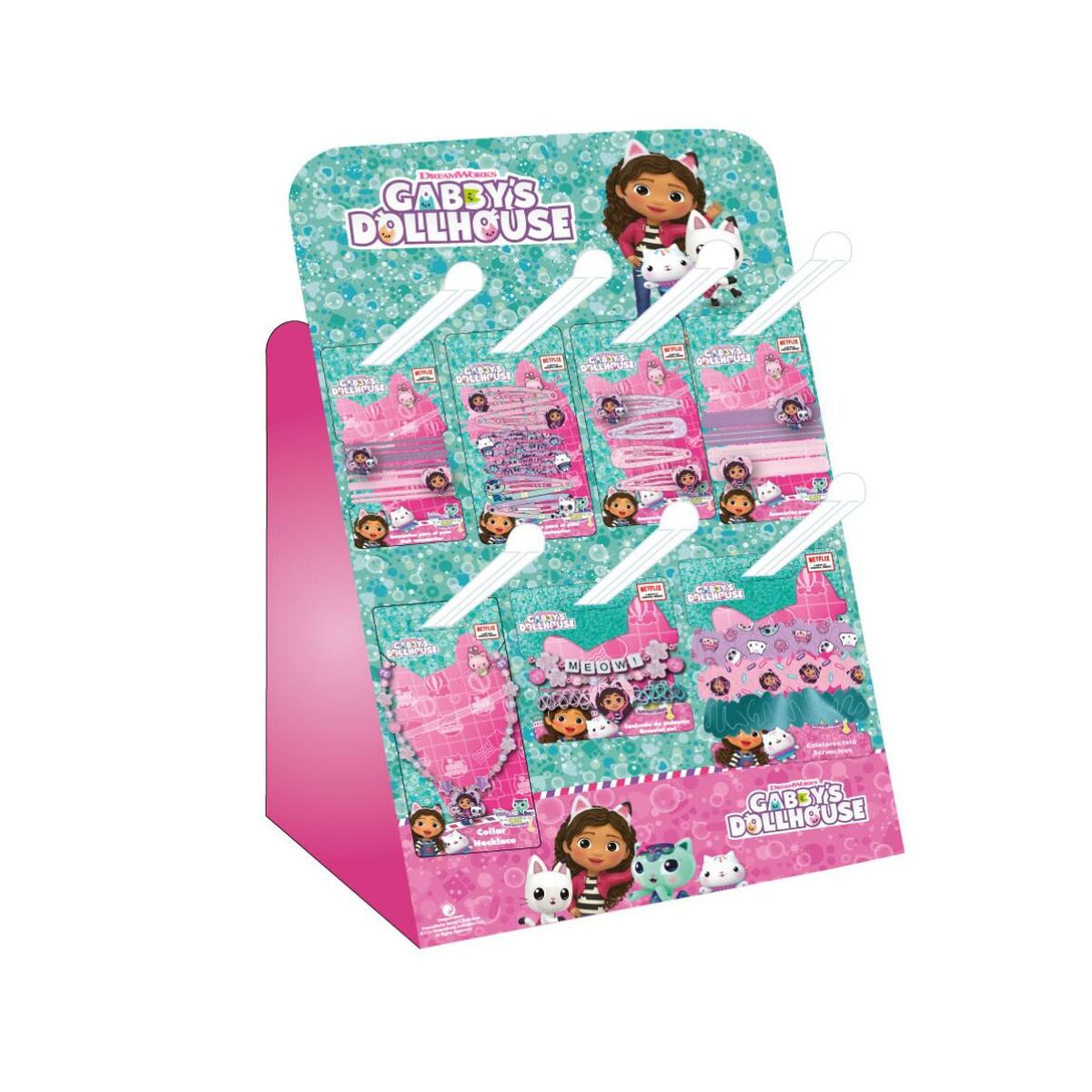 Hair Clips Gabby's Dollhouse Pink product packaging