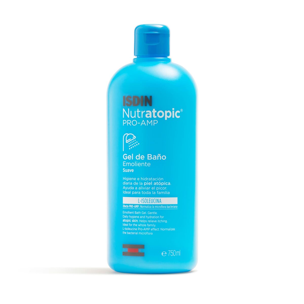 Bath Gel Isdin Nutratopic Pro-Amp 750 ml skincare packaging