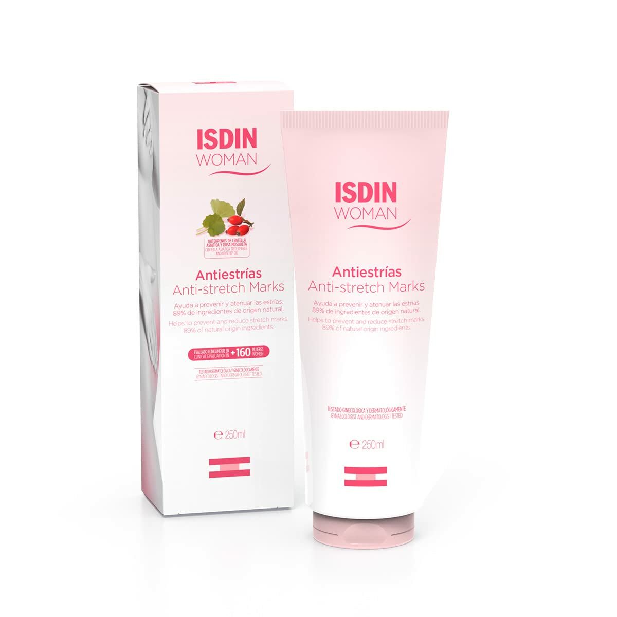 Anti-Stretch Mark Cream Isdin Woman 250 ml for Women skincare packaging