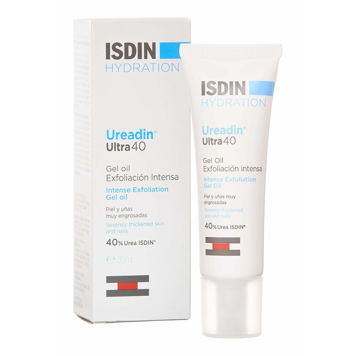 Body Oil Isdin Ureadin Ultra40 30 ml Exfoliant for Women product packaging
