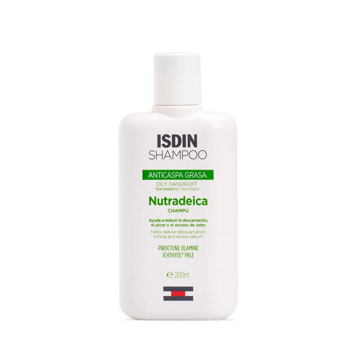 Anti-dandruff Shampoo Isdin NUTRADEICA 200 ml shampoo bottle