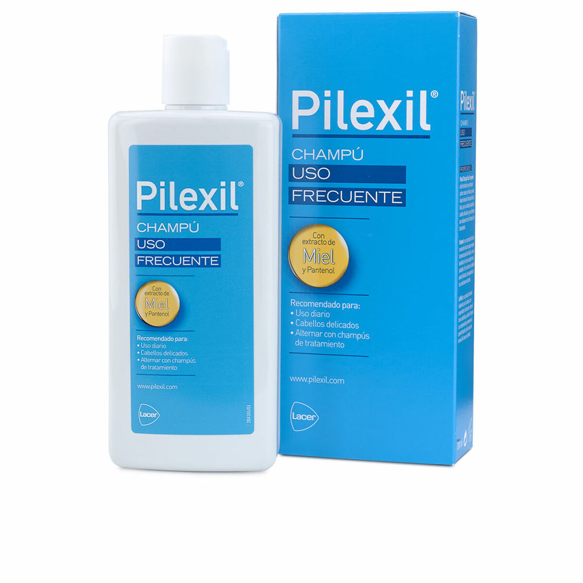 Daily use shampoo Pilexil Champú 300 ml shampoo bottle