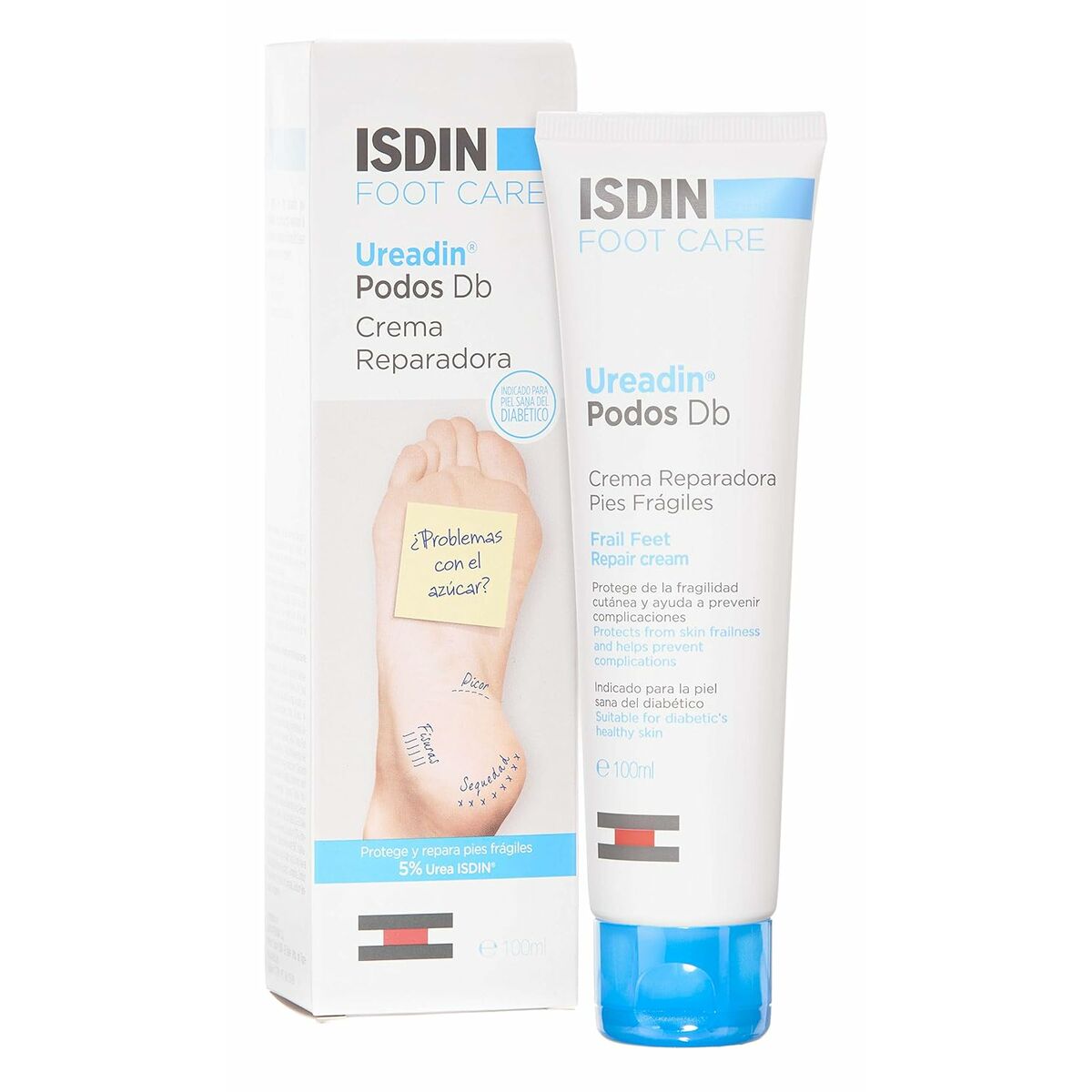 Moisturising Foot Cream Isdin Ureadin Podos Db 100 ml skincare packaging