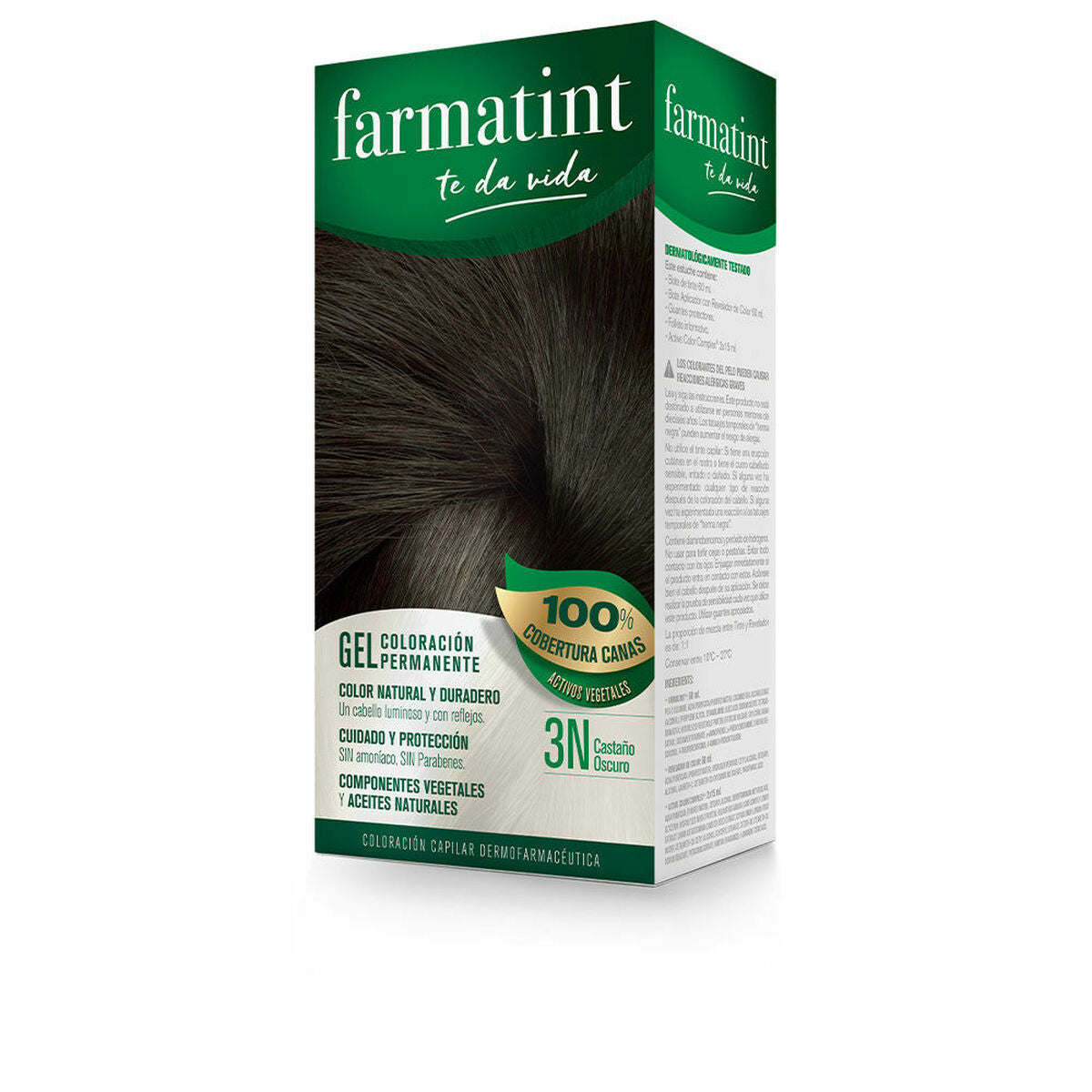 Permanent Dye Farmatint 3N - Dark Brown3N Nº 3n-Castano Oscuro (5 Units) product packaging