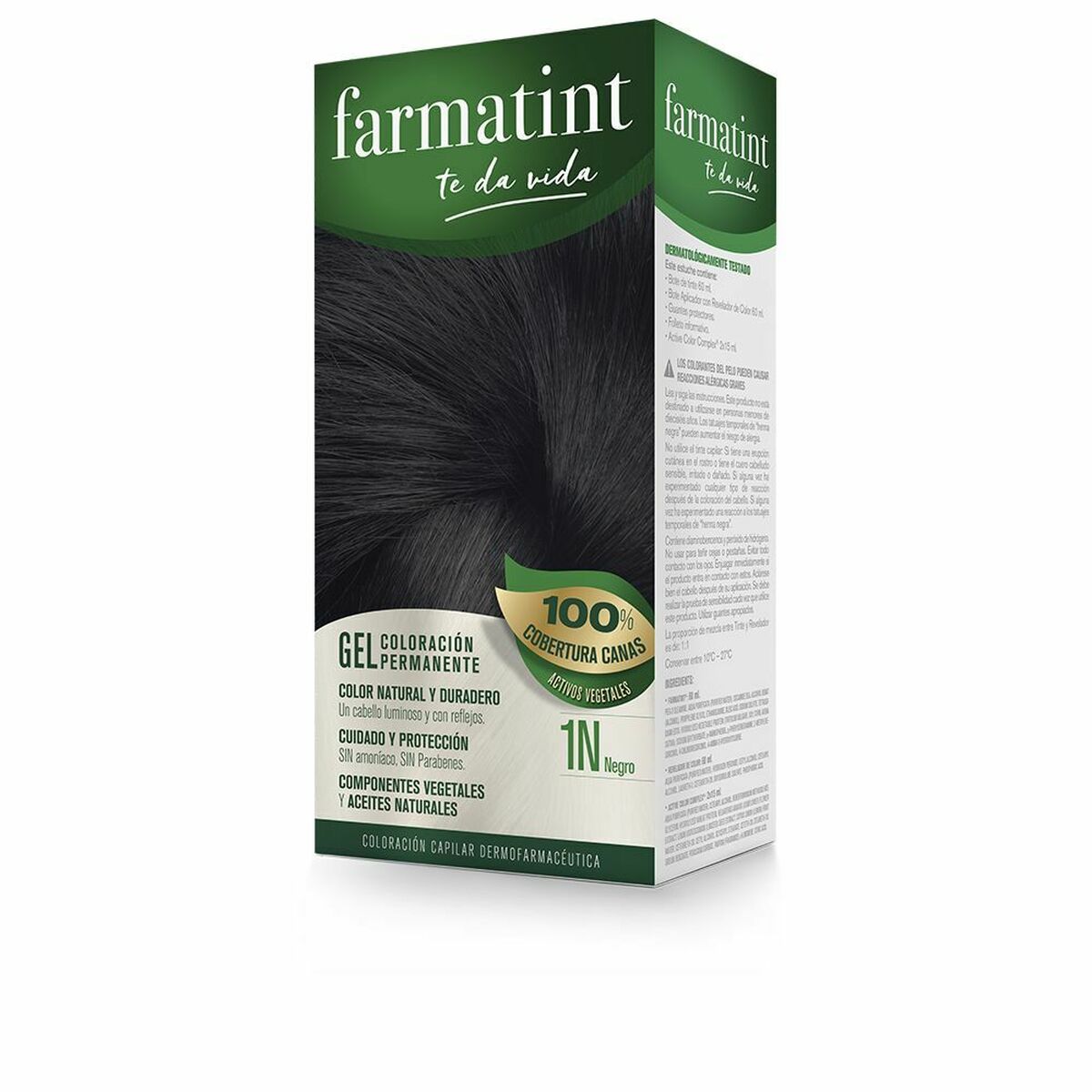 Permanent Dye Farmatint 1n-Negro Gel (5 Units) skincare packaging
