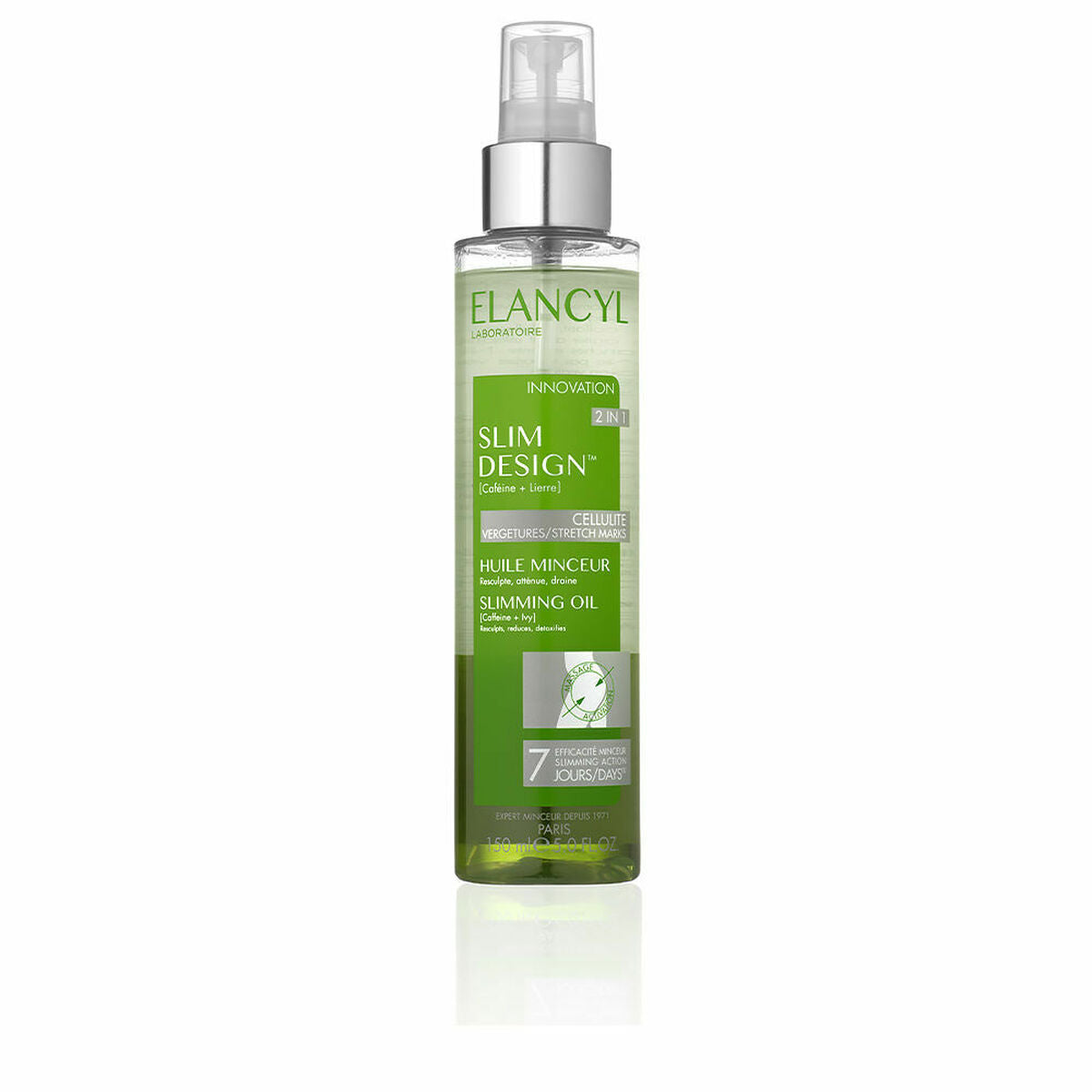 Anti-Cellulite Body Oil Elancyl Slim Design 150 ml product packaging