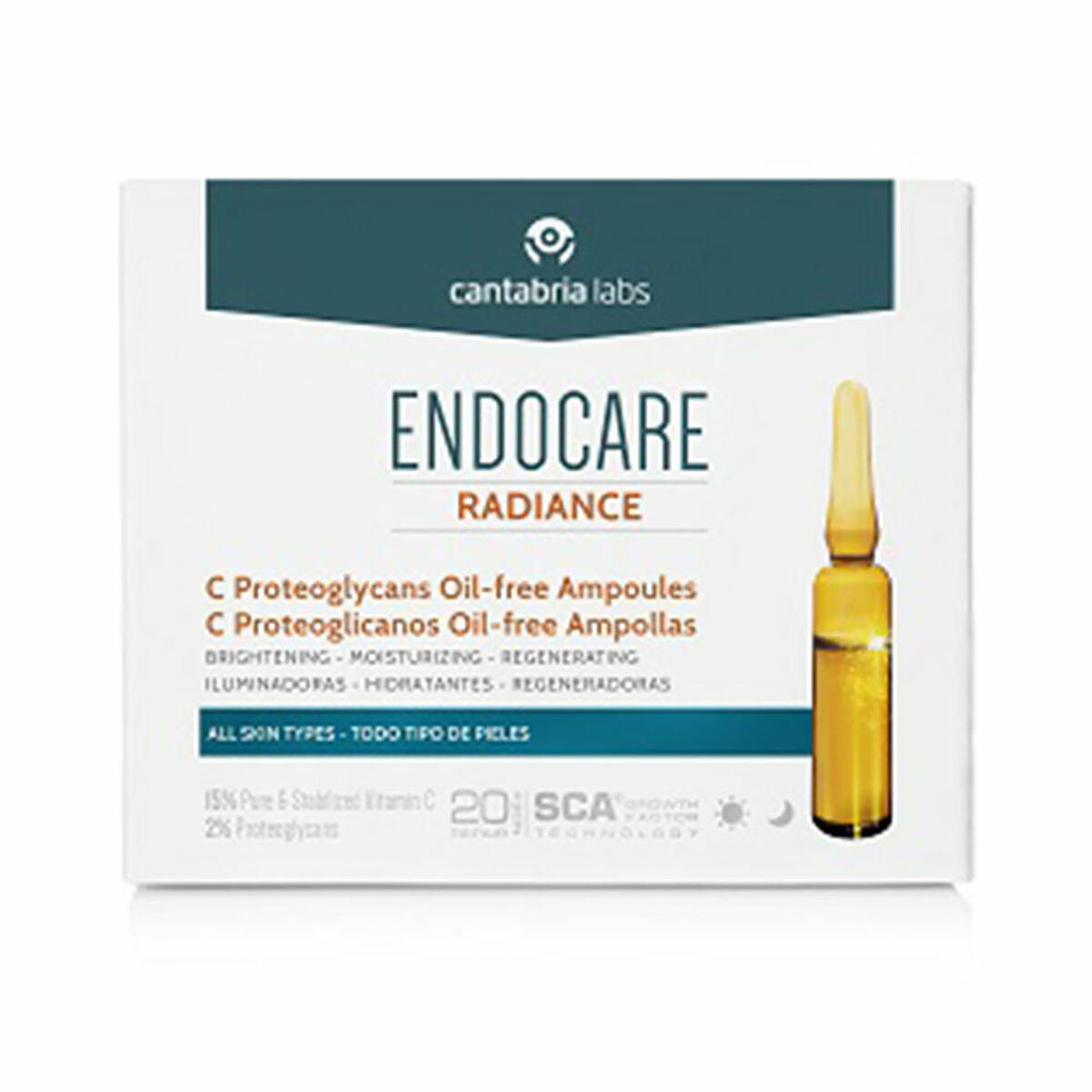 Ampoules Endocare Radiance Proteoglicanos 2 ml product packaging