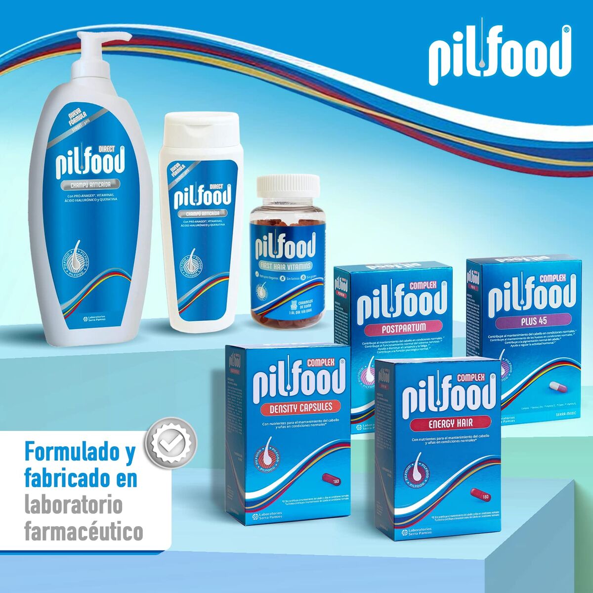 Anti-Hair Loss Shampoo Pilfood DIRECT 500 ml shampoo bottle