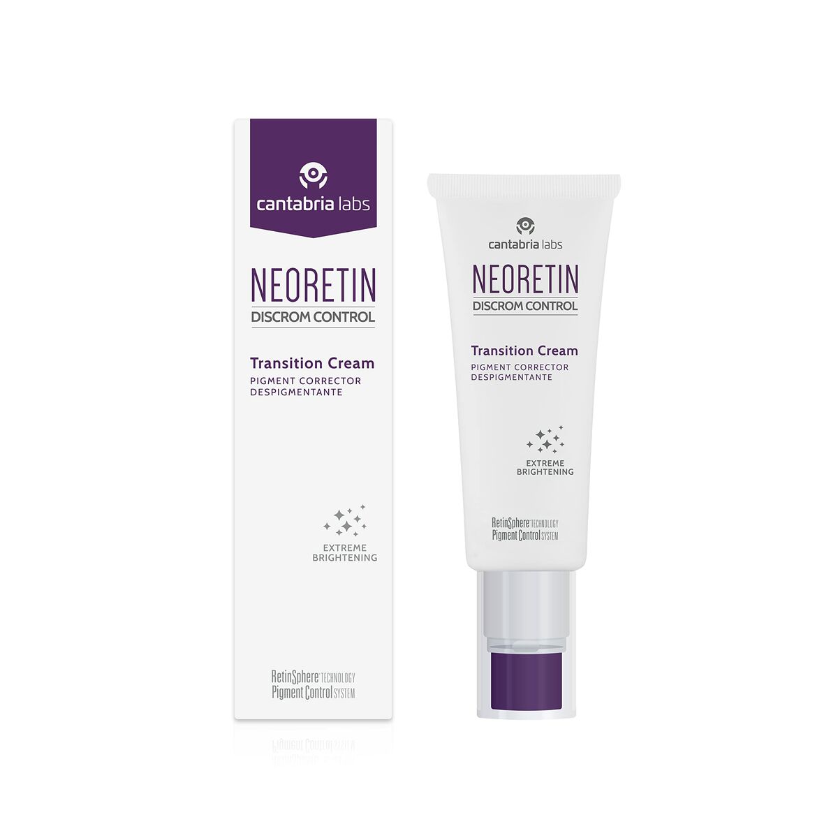 Anti-Pigment Cream Neoretin Discrom Control 50 ml skincare packaging
