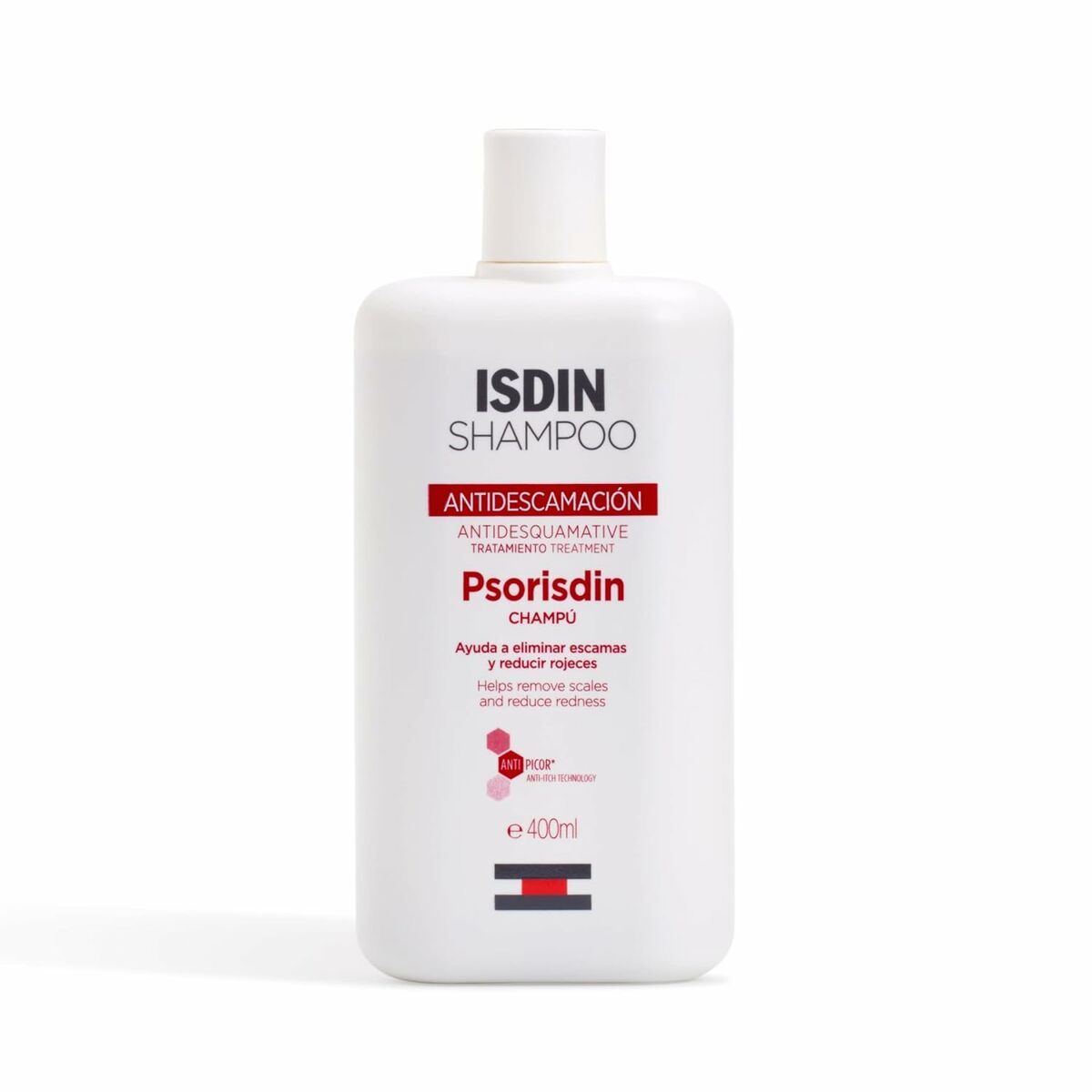 Anti-dandruff shampoo Isdin Psorisdin 400 ml shampoo bottle