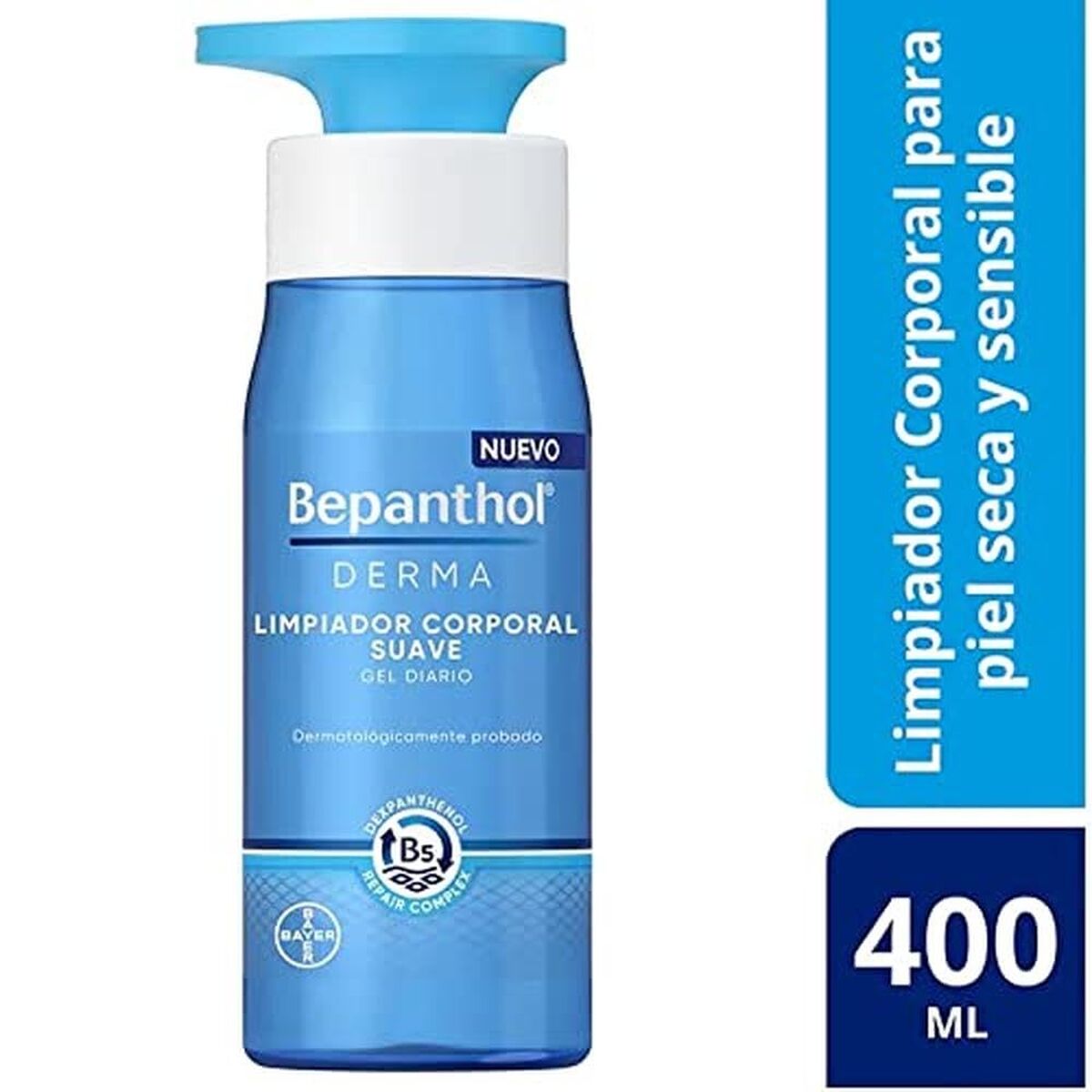 Shower Gel Bepanthol DERMA 400 ml for Women skincare packaging