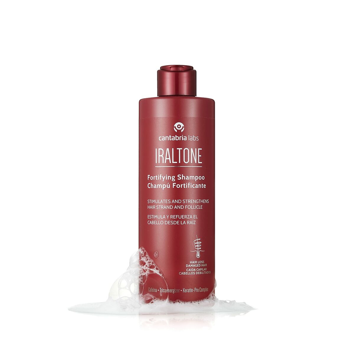 Shampoo Iraltone Fortificante 400 ml shampoo bottle