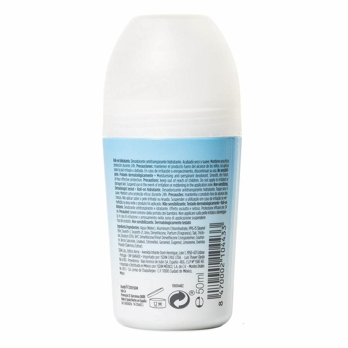 Roll-On Deodorant Isdin Ureadin 50 ml Moisturizing product packaging