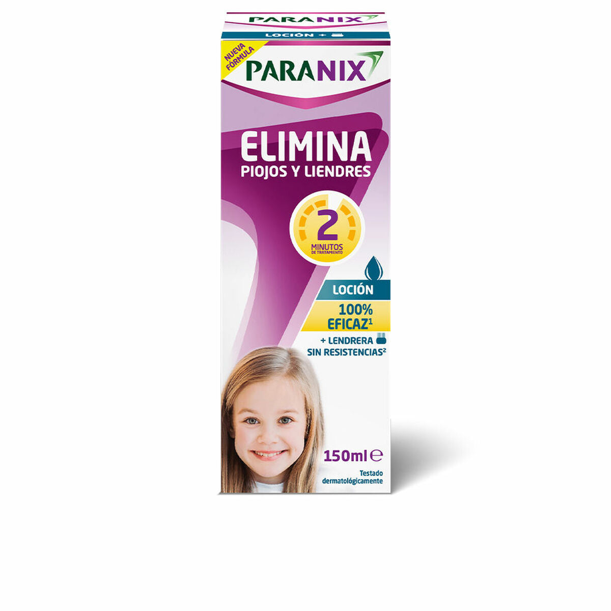 Anti-Lice Lotion Paranix Elimina Piojos Y Liendres Loción Lote Children's 2 Pieces skincare packaging