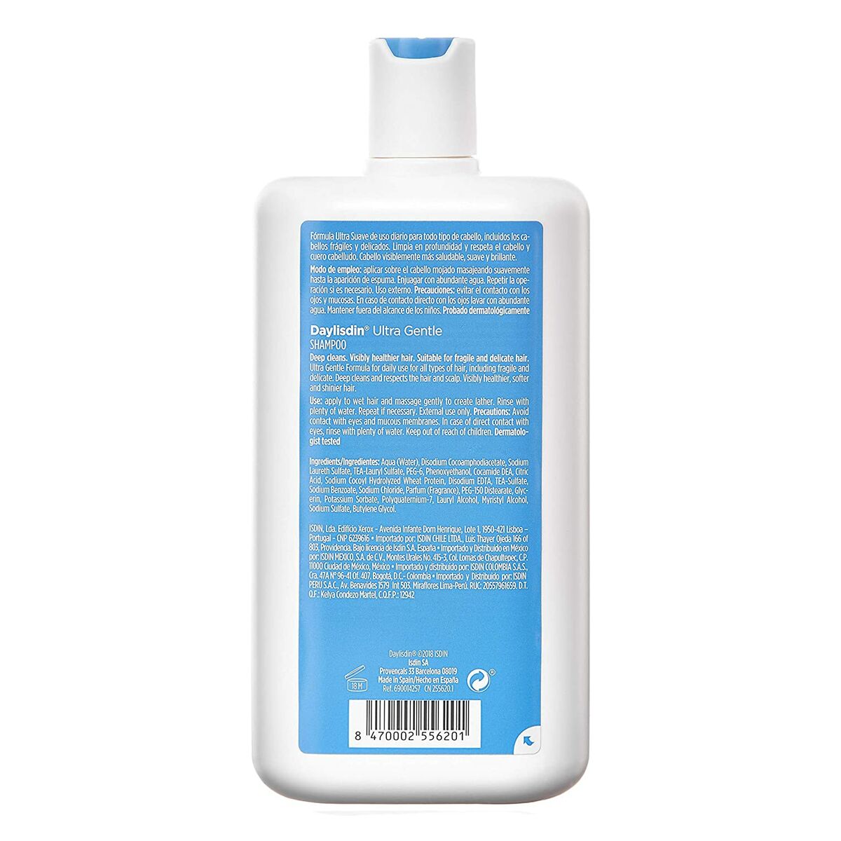 Daily use shampoo Isdin DAYLISDIN 400 ml shampoo bottle