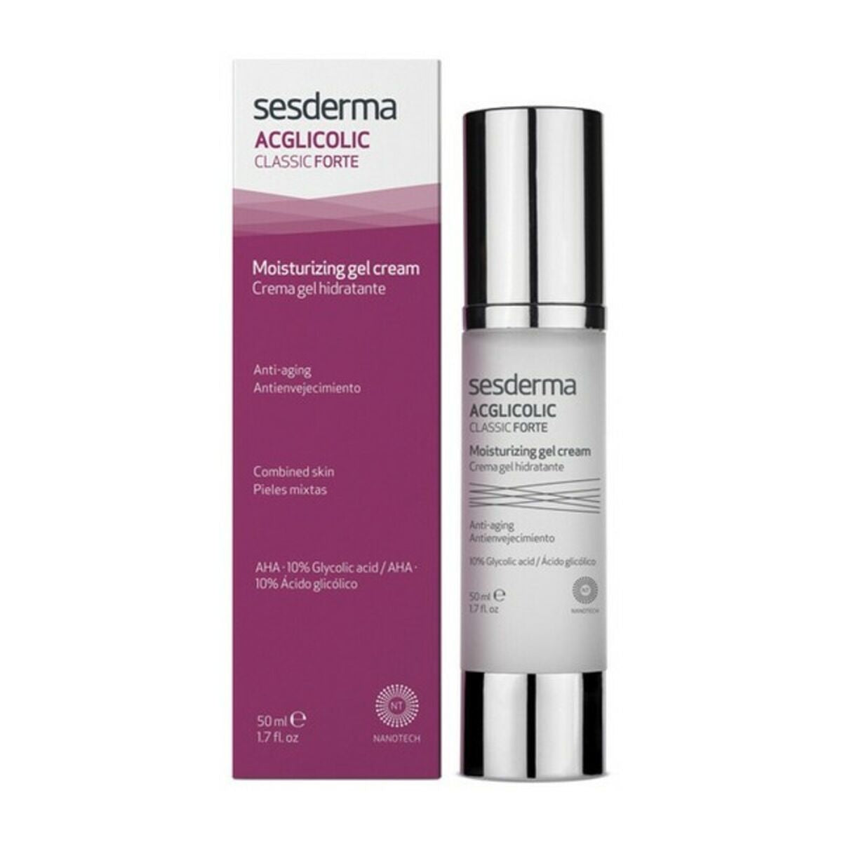 Day Cream Sesderma Acglicolic 50 ml for Women skincare packaging
